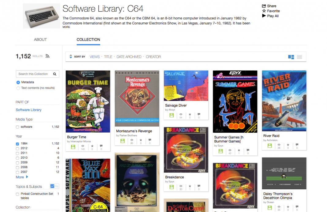 Internet Archive C64 Library