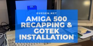 Amiga 500 Recapping & Gotek Installation