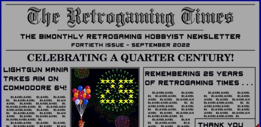 The Retrogaming Times Fortieth and Final Issue Sept 2022