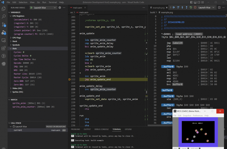 VS64 for Visual Studio Code VS64 extension