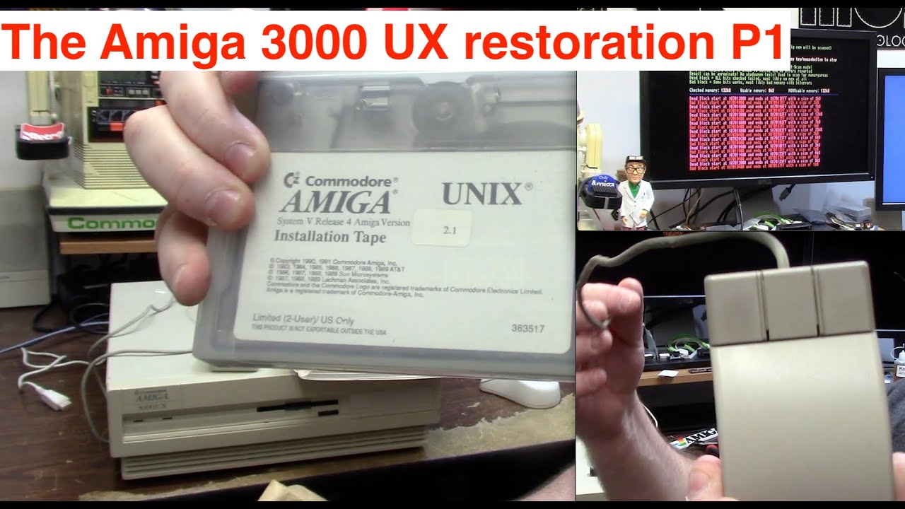 The Commodore Amiga 3000 UX Restoration Part 1 - The Oasis BBS