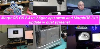 MorphOS G5 CPU Swap