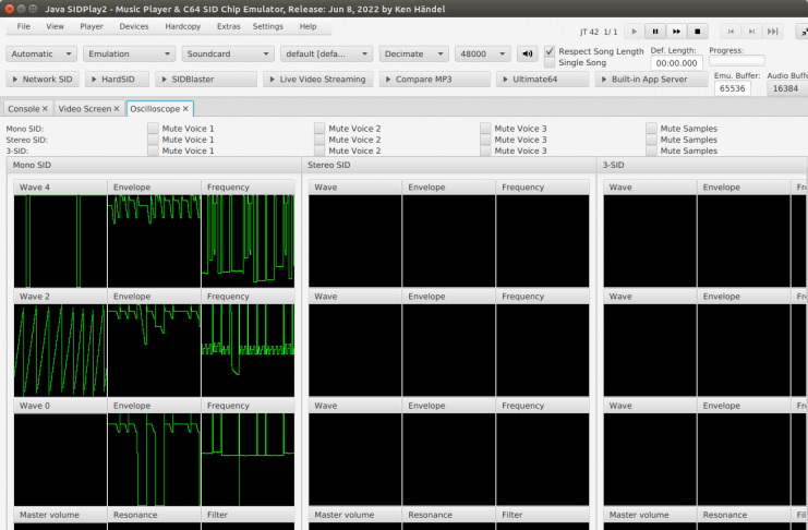JSIDPlay2 SID emulator