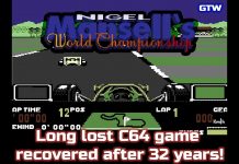 Lost C64 Racing Game