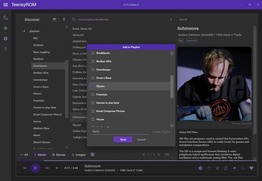 TeensyROM Desktop UI