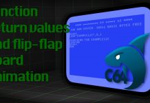 sharkC64 function return values