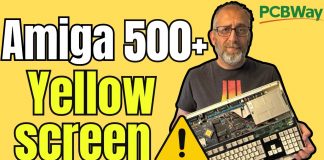 Repairing Yellow Screen Amiga 500 Plus