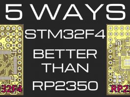 STM32F4 vs RP2350