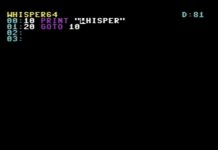 Whisper64 text editor