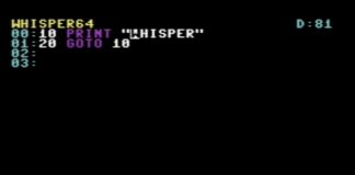 Whisper64 text editor