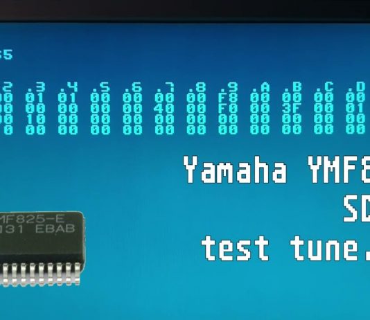 X65 YMF825 Sound Test on the WDC 65816 CPU X65 YMF825 Sound Test