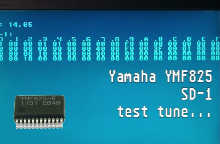 X65 YMF825 Sound Test on the WDC 65816 CPU X65 YMF825 Sound Test