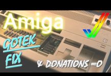 Amiga 500 Gotek yellow screen